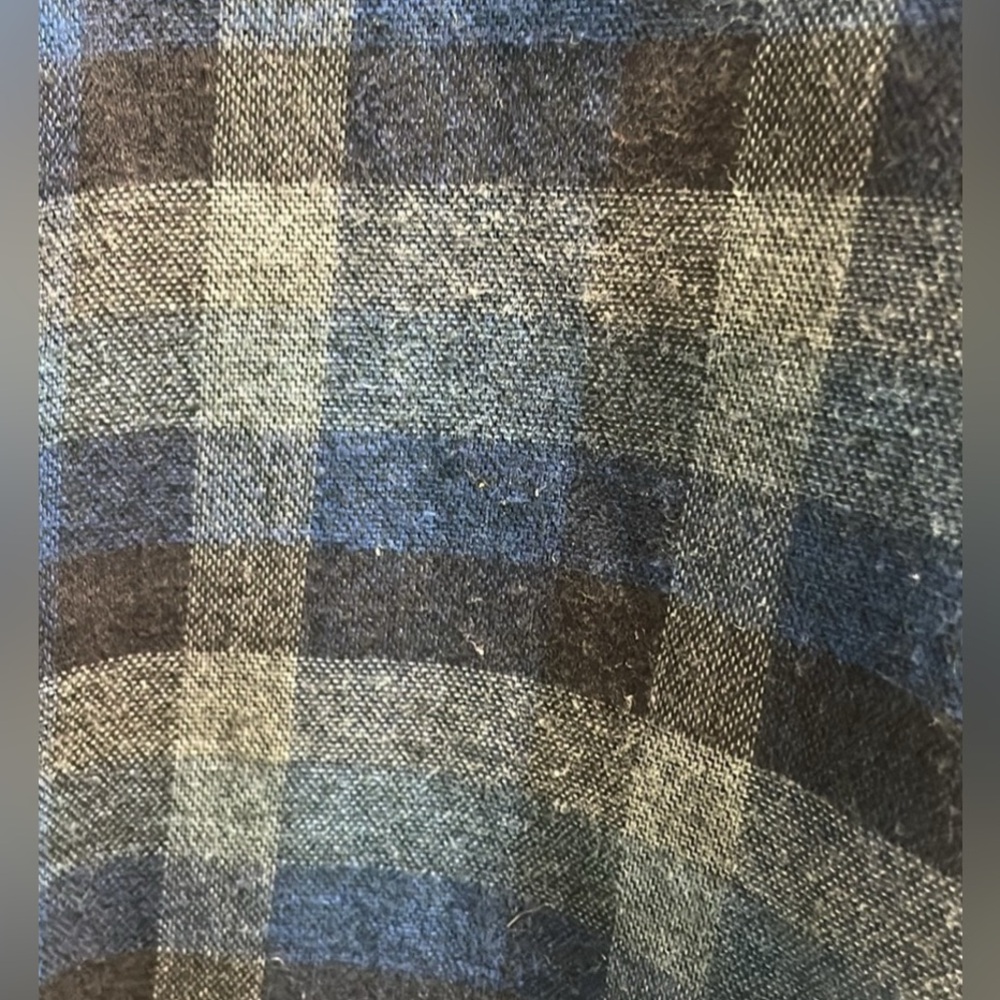 Preowned Original Weather Proof Vintage Flannel Size Medium Dark Blue Color. - Picture 6 of 12